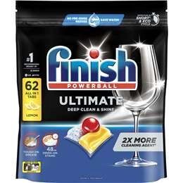 Finish Ultimate Lemon Dishwasher Tablets 62 Pack