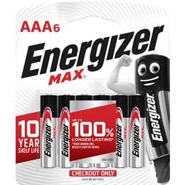 Energizer Max Aaa Batteries 6 Pack