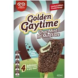 Streets Golden Gaytime Chocolate Mint  4 Pack