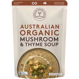 Australian Organic Food Co. Mushroom & Thyme Soup 330g