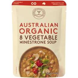 Australian Organic Food Co. 8 Vegetable Minestrone Soup Pouch 330g