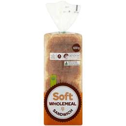 Woolworths Soft Wholemeal Sandwich Bread  650g