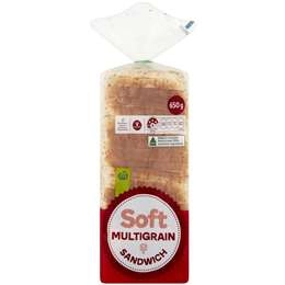 Woolworths Soft Multigrain Sandwich Bread  650g