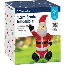 Mirabella Christmas Inflatable Santa 1.2m Each