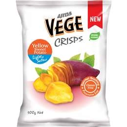 Vege Chips Yellow Sweet Potato Deli Crisps 100g