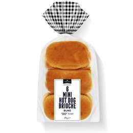 Toscano Mini Hot Dog Brioche Buns 6 Pack