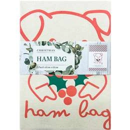 Christmas Christmas Printed Ham Bag 41cm X 61cm Each