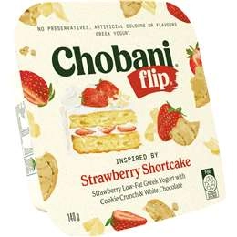 Chobani Flip Greek Yogurt Strawberry Shortcake 140g