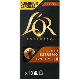 L'or Espresso Lungo Estremo Intensity 10 Coffee Capsules 10 Pack