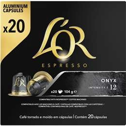 L'or Espresso Onyx Coffee Capsules  20 Pack