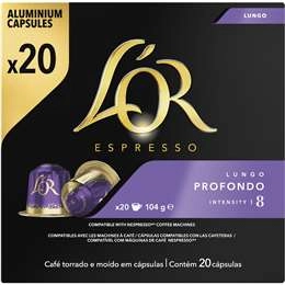 L'or Lungo Profondo Coffee Capsules  20 Pack