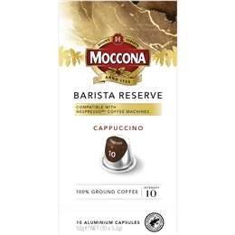 Moccona Barista Reserve Capsules Dark Roast Espresso 10 Pack