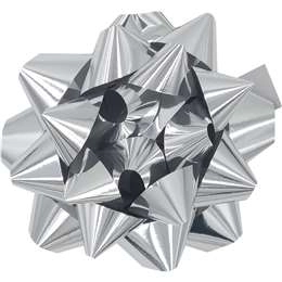 Christmas Giant Silver Bow  Each