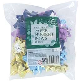 Christmas Present Bows Colour  20 Pack