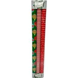 Christmas Wrapping Paper Roll 3m Green & Red 3 Pack