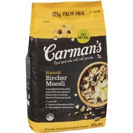 Carman's Muesli Natural Bircher  875g