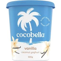 Cocobella Dairy Free Coconut Yoghurt Vanilla 500g