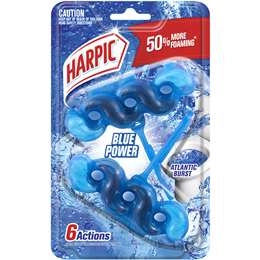 Harpic Blue Power Atlantic Burst Toilet Block 2 Pack