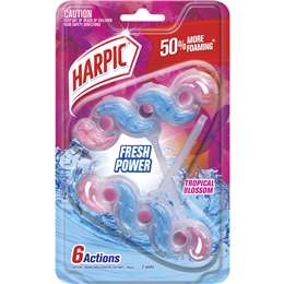 Harpic Fresh Power Tropical Blossom Toilet Block 2 Pack