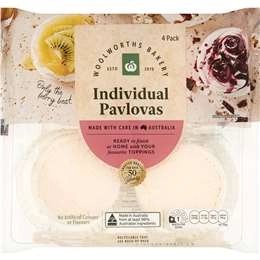 Woolworths Individual Pavlovas  4 Pack