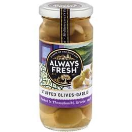 Always Fresh Garlic Olives  230g