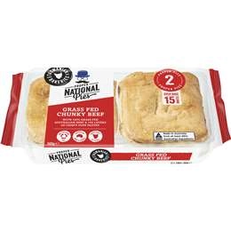 National Pies Chunky Beef Pies  2 Pack