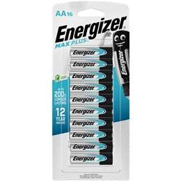 Energizer Max Plus High Performance Aa Alkaline Batteries 16 Pack