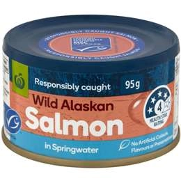 Woolworths Salmon In Springwater 95g