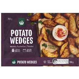 Woolworths Potato Wedges  750g