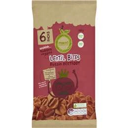 Macro Lentil Bites Beetroot  6 Pack