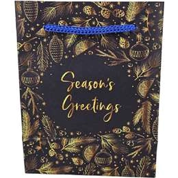 Christmas Gift Bag Navy Blue Small Each