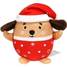 Christmas Squishy Plush Dog  Each