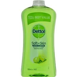 Dettol Antibacterial Liquid Hand Wash Hand Soap Refill Refresh 950ml