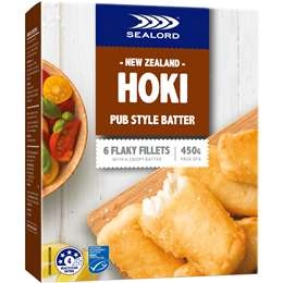 Sealord Hoki Fillets Pub Style  450g