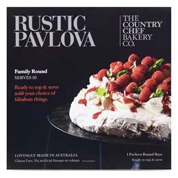 The Country Chef Bakery Co Rustic Pavlova Base  400g