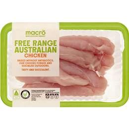 Macro Chicken Tenderloins Free Range 450g - 650g