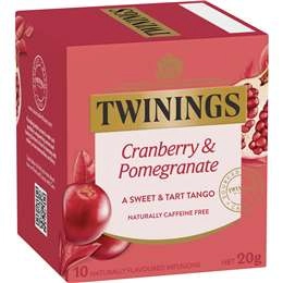 Twinings Cranberry & Pomegranate Tea Bags 10 Pack