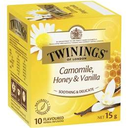 Twinings Camomile Honey & Vanilla Tea Bags 10 Pack 15g