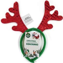 Christmas Headband Red Reindeer  Each