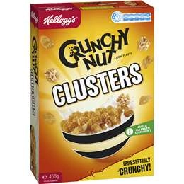 Kellogg's Crunchy Nut Clusters Breakfast Cereal 450g