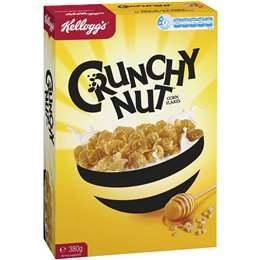 Kellogg's Crunchy Nut Corn Flakes Breakfast Cereal 380g