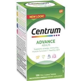 Centrum Advance Daily Multivitamin Supplements 120 Pack