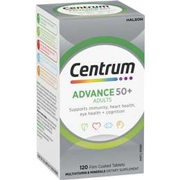 Centrum Advance 50+ Daily Multivitamin Supplements 120 Pack