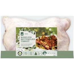 Woolworths Rspca Approved Butterflied Boneless Whole Turkey 2.2kg - 2.7kg