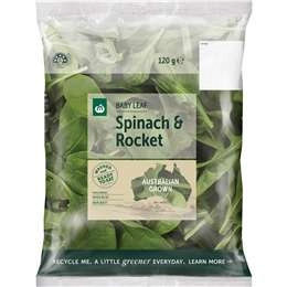 Woolworths Baby Spinach & Rocket 120g