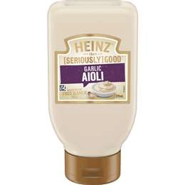 Heinz Seriously Good Garlic Aioli Mayonnaise Mayo 295ml