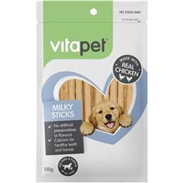 Vitapet Jerhigh Treat Milk Sticks 100g