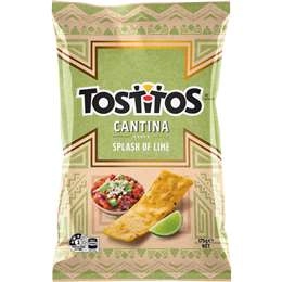 Tostitos Tortilla Chips Share Pack Splash Of Lime 175g