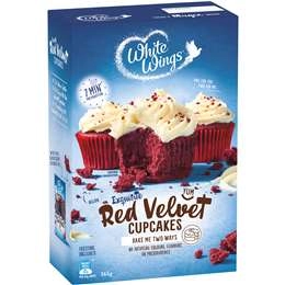 White Wings Cupcake Mix Red Velvet 365g