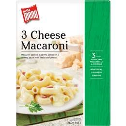 On The Menu Three Cheese Macaroni  260g